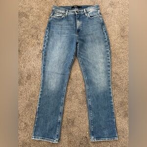 Hudson high rise straight leg jeans